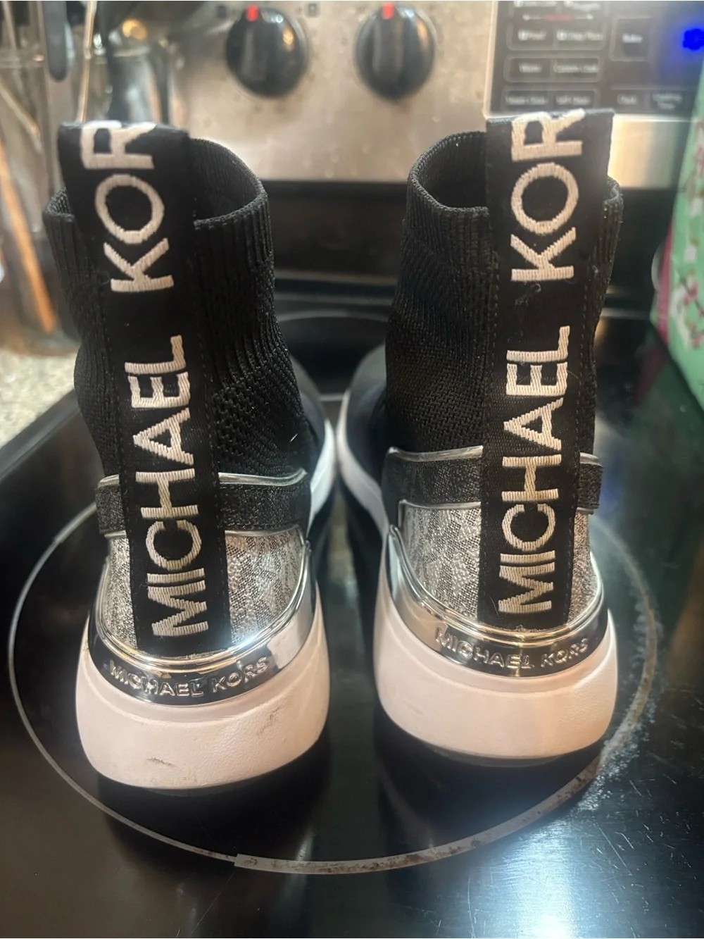 Michael Kors stretch knit boot sneaker High-Top Slip-On